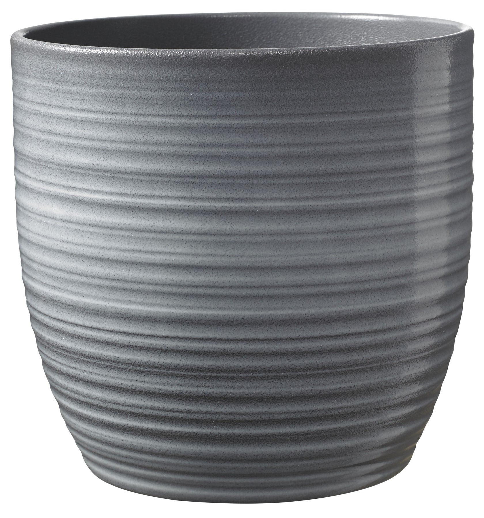 View Bergamo Ceramic Pot Light Grey 16cm information