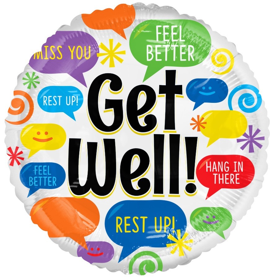 View Get Well Balloon 18 inch information