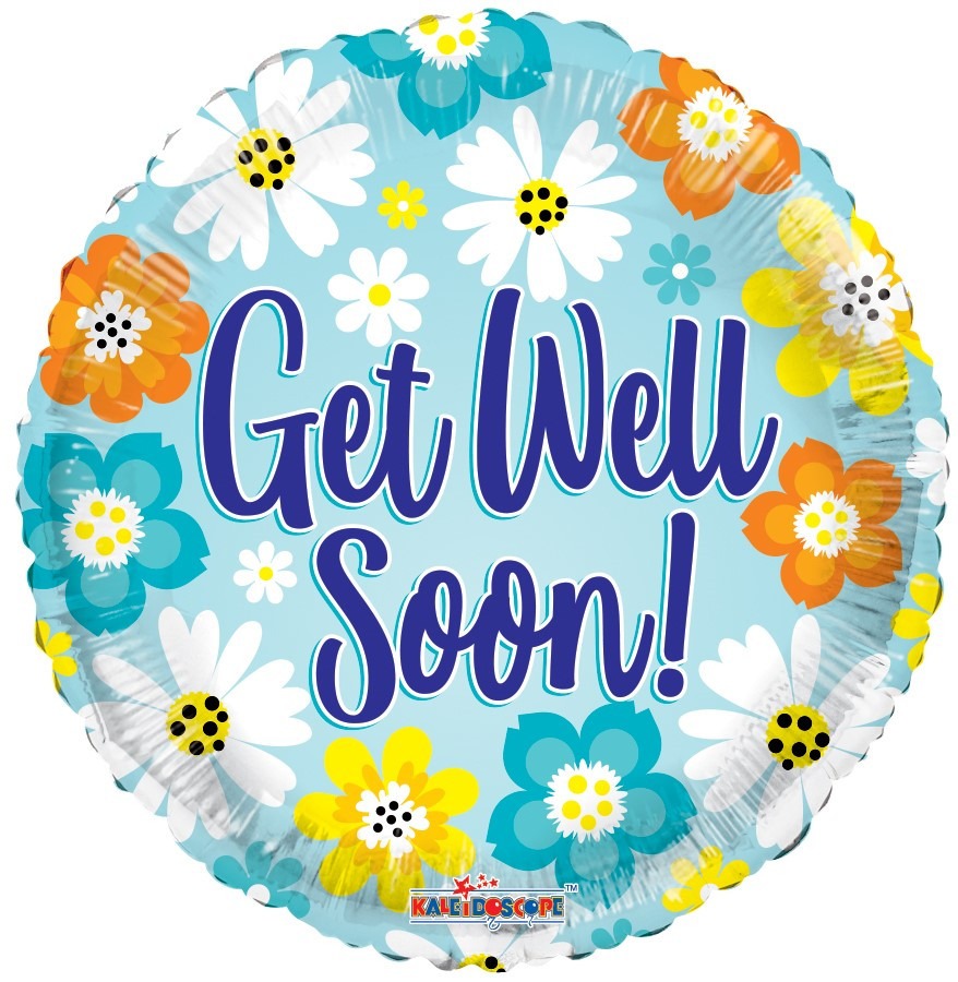 View Get Well Bright Colours Balloon 18 inch information