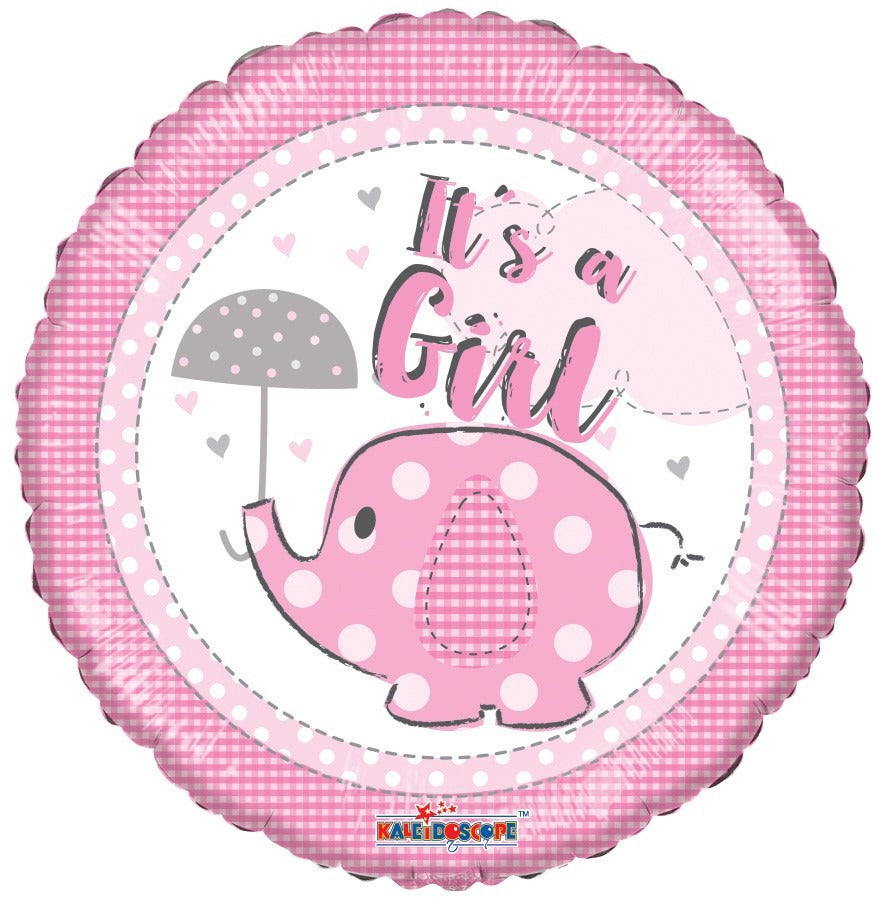 View Its a Girl Elephant Balloon 18 Inch information