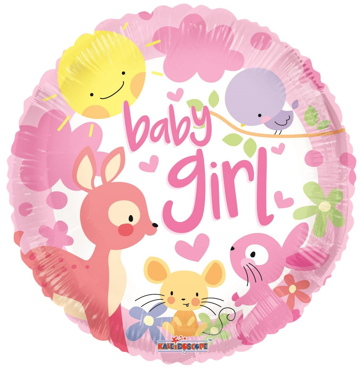 View Baby Girl Animals Balloon 18 inch information