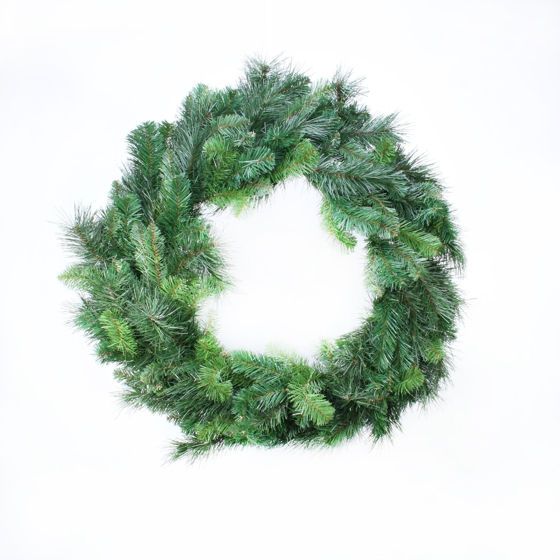 View 75cm Deluxe Evergreen Wreath 190 Tips information