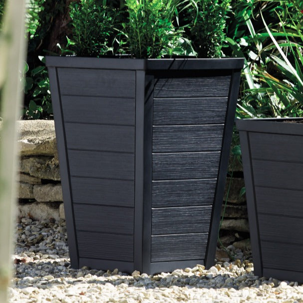 View 36cm Anthracite Tall Taper Planter information