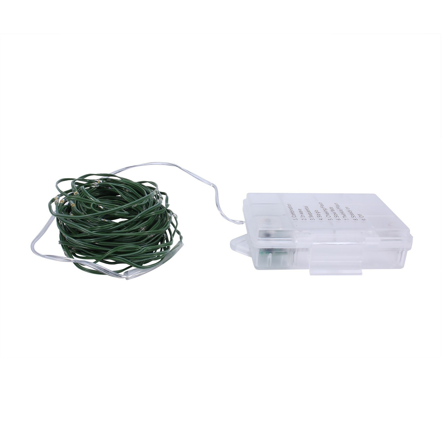 View Warm White Green Elements Outdoor Remote Wire Lights 100 Bulbs information