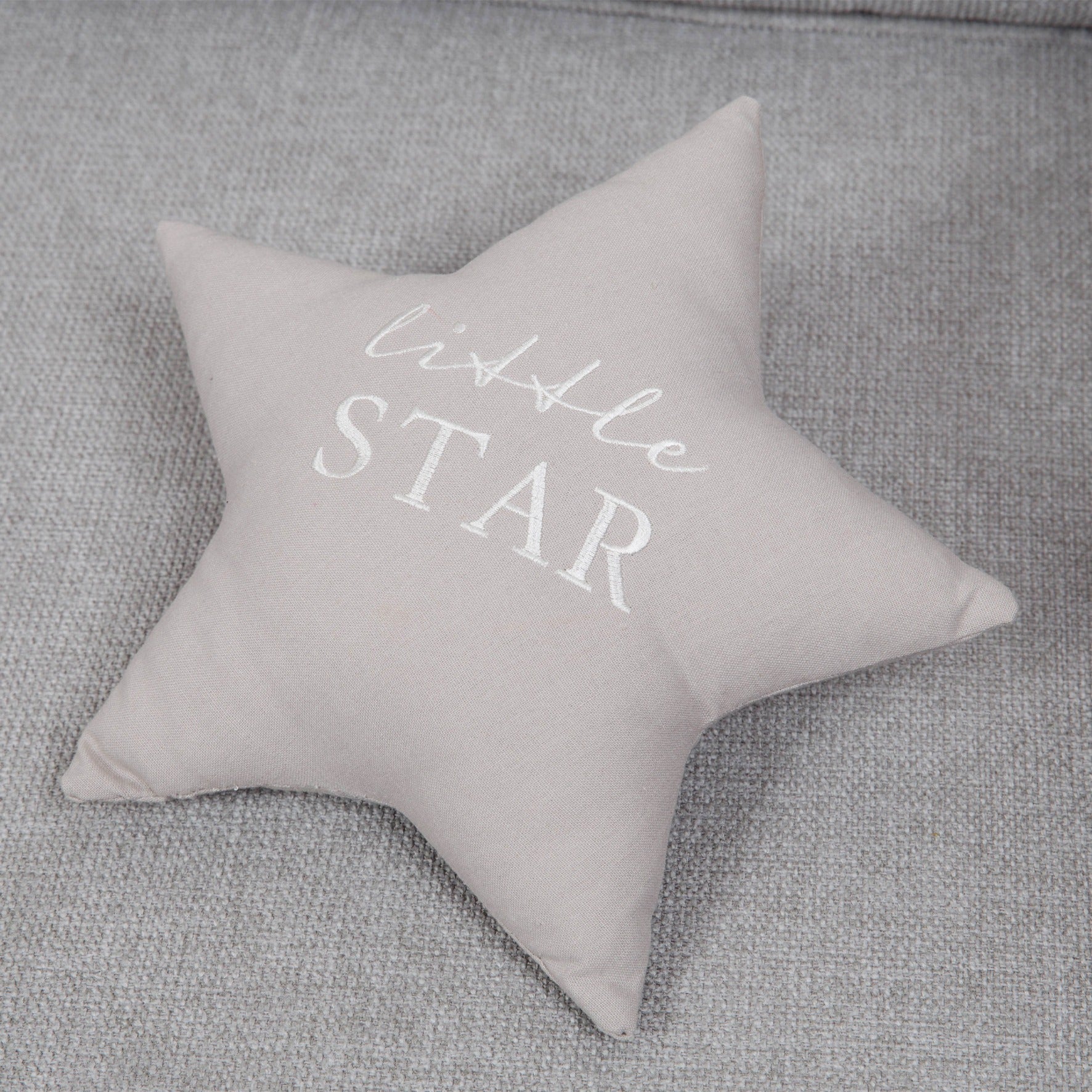 View Bambino Little Star Grey Linen Cushion information