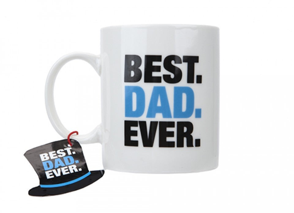 View 11oz Best Dad Ever Mug With Hang Tag information