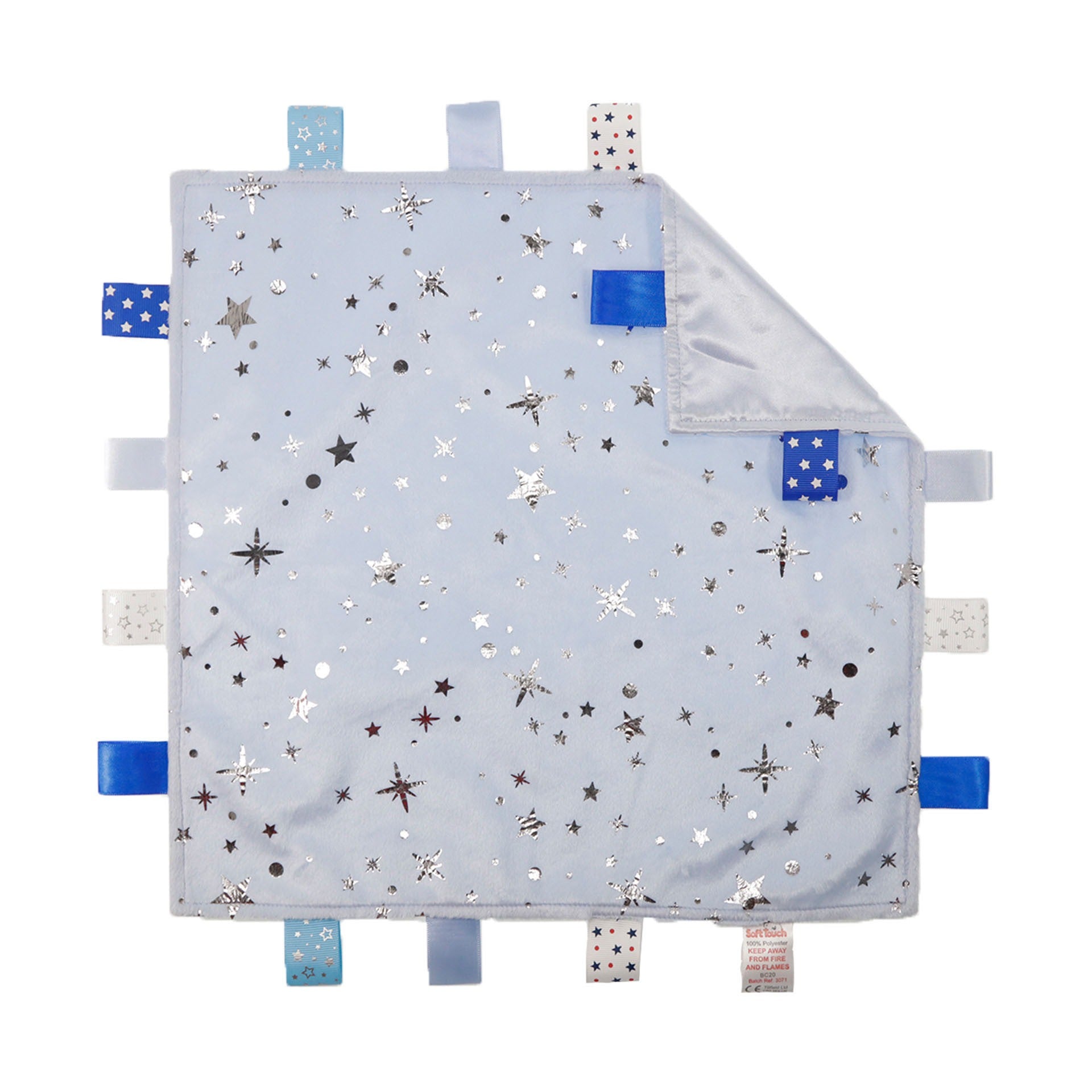 View 12x Blue Comforter with Moon Stars Print information