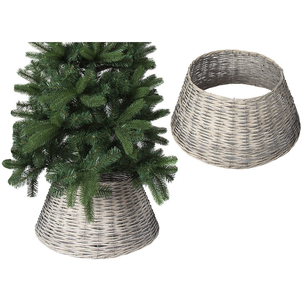 View Grey Willow Christmas Tree Skirt 57cm x 28cm information