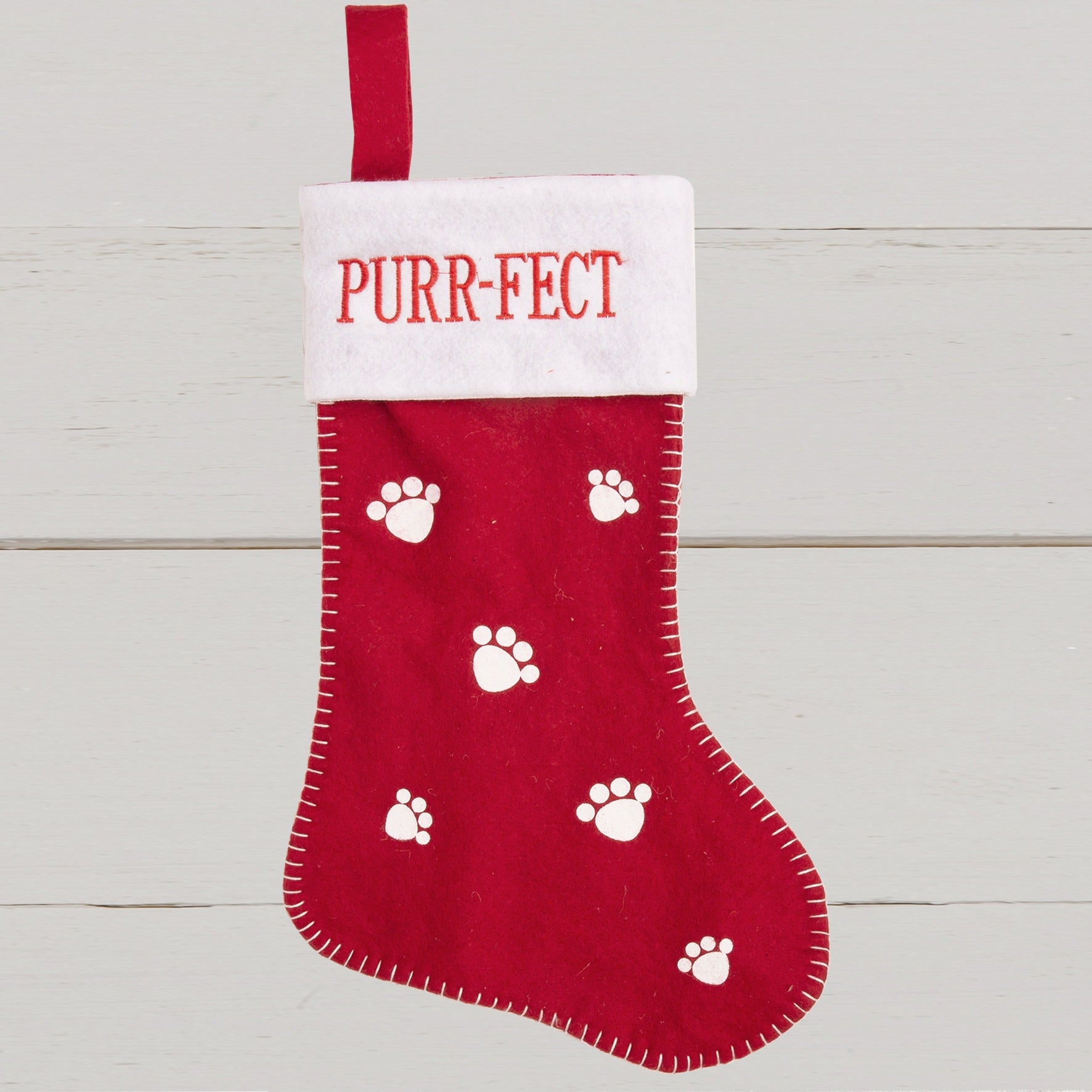 View Red White Cat Purfect Stocking information