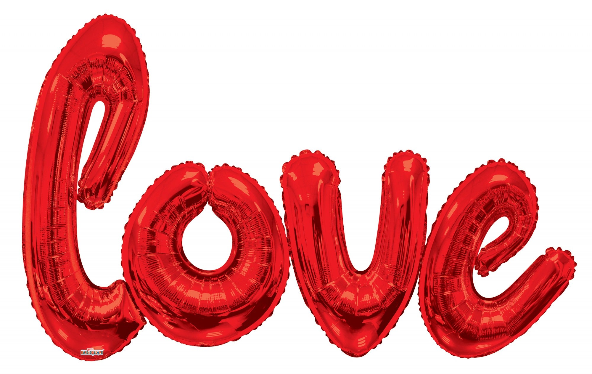 View Giant Red Love Script Balloon 84x53inch information