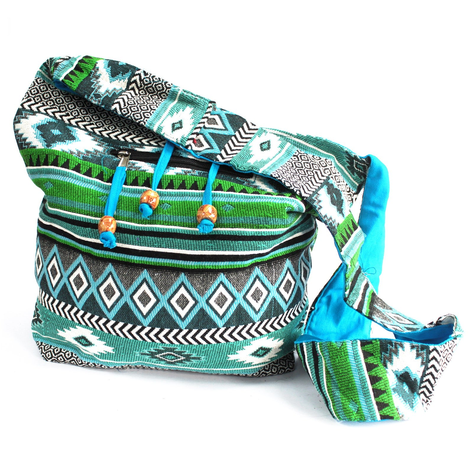 View Jacquard Bag Teal Student Bag information