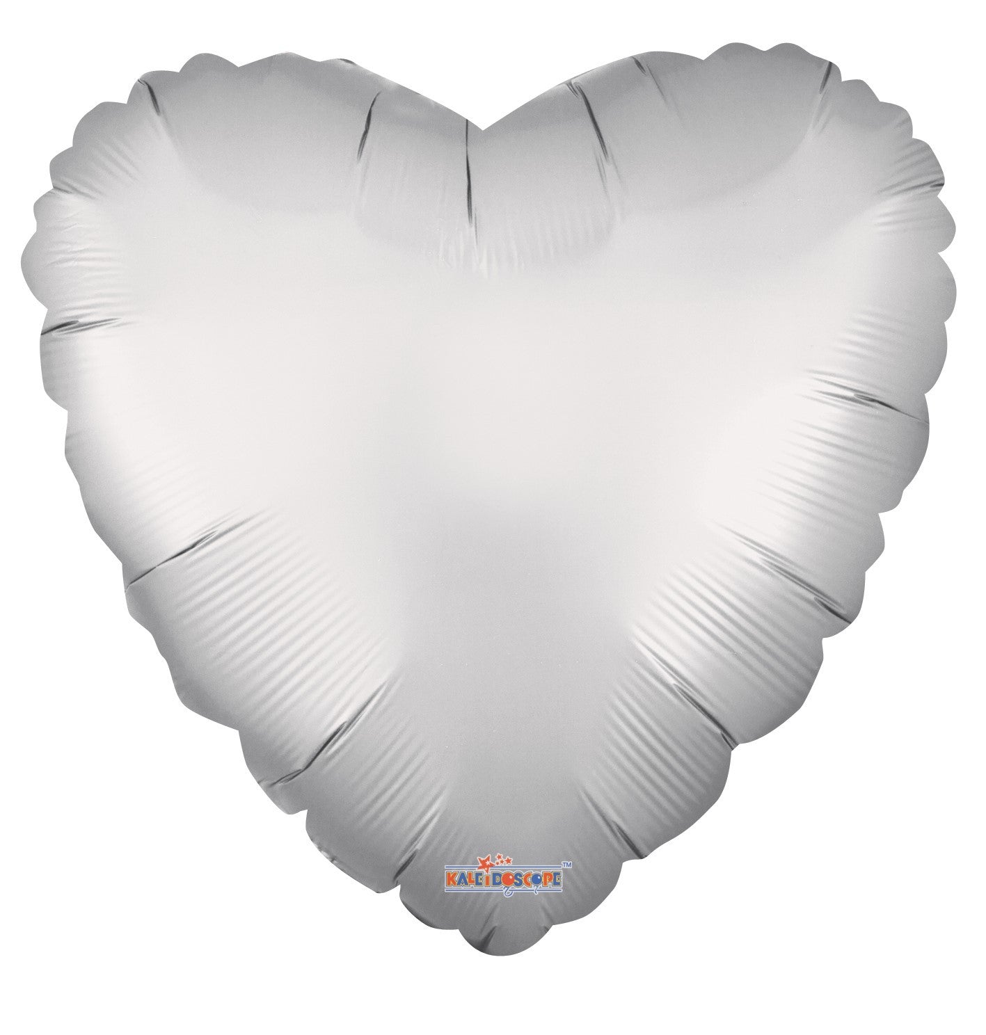 View Solid Matt Heart Balloon Silver 18 inch information