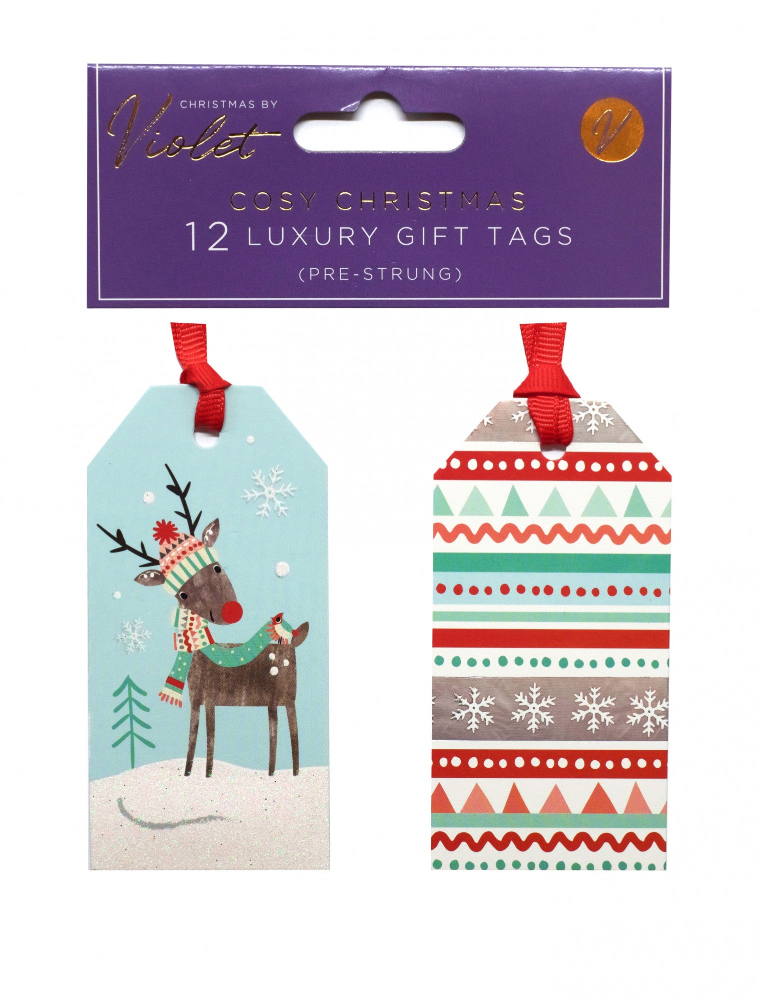 View 12 Pack Tags Cosy Christmas information