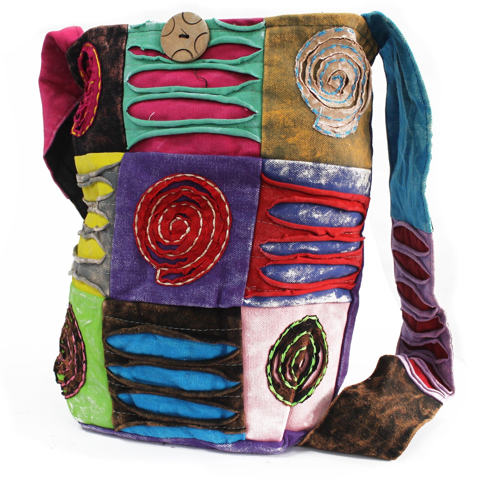 View Ethnic Sling Bag Purple Spiral information