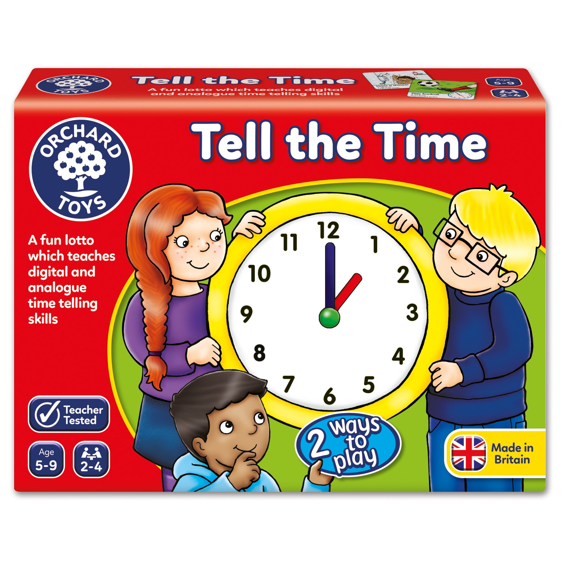 View Orchard Toys Tell The Time Game information
