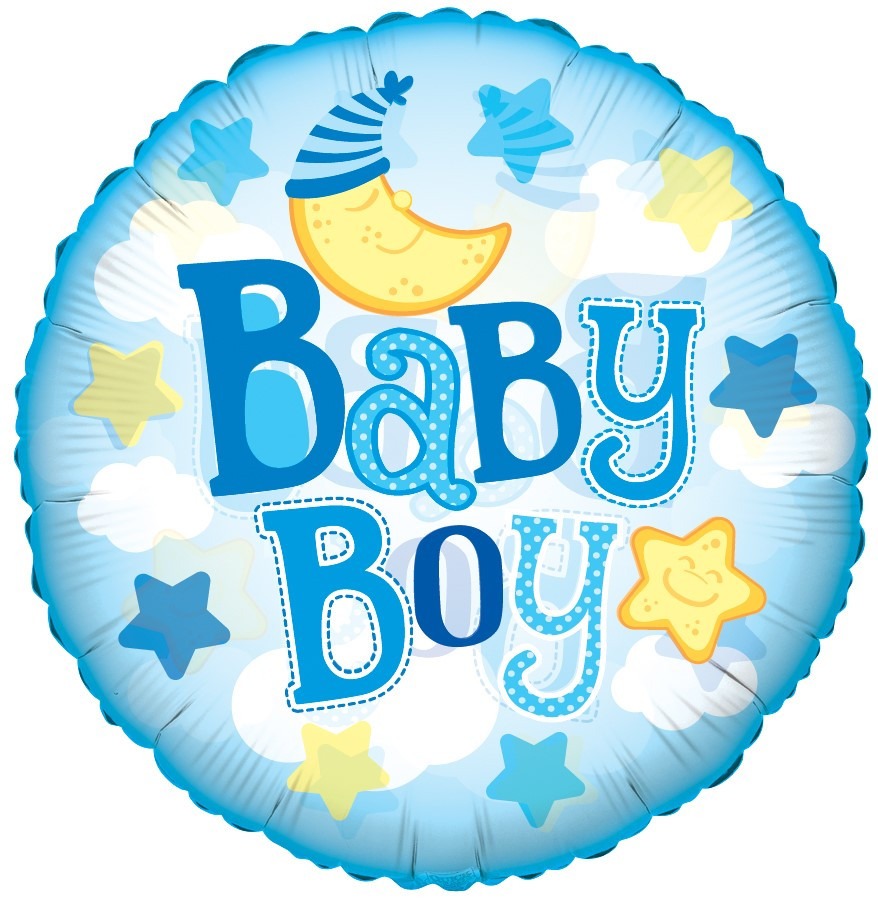 View Baby Boy Clearview Balloon 24 inch information