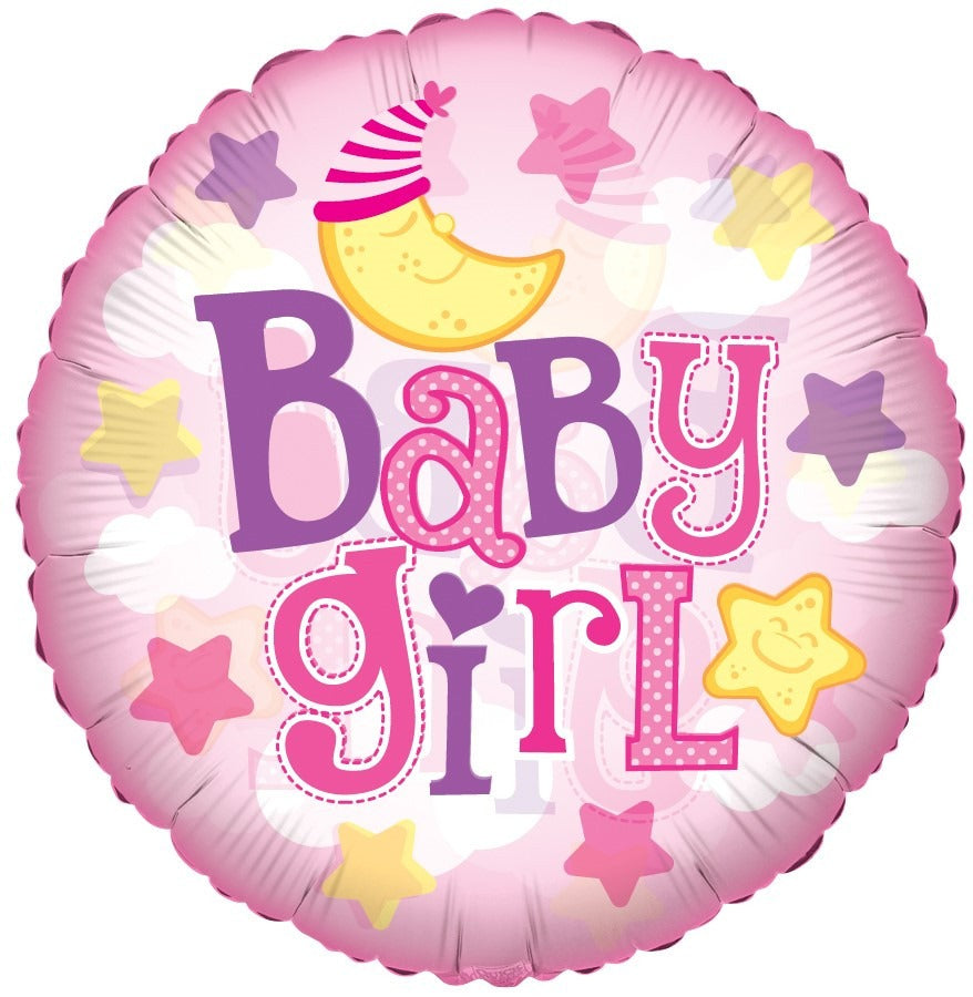View Baby Girl Clearview Balloon 24 inch information