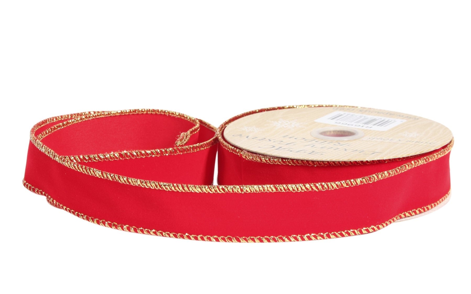 View Red Velvet ribbon 25mm x 10yds information