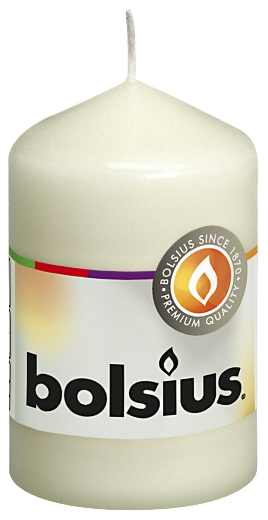View Bolsius Ivory Pillar Candle 8050mm information