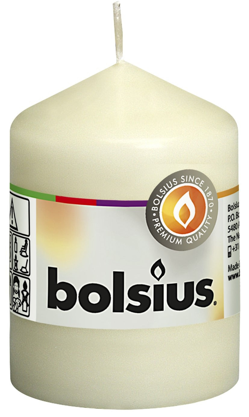View Bolsius Ivory Pillar Candle 8060mm information