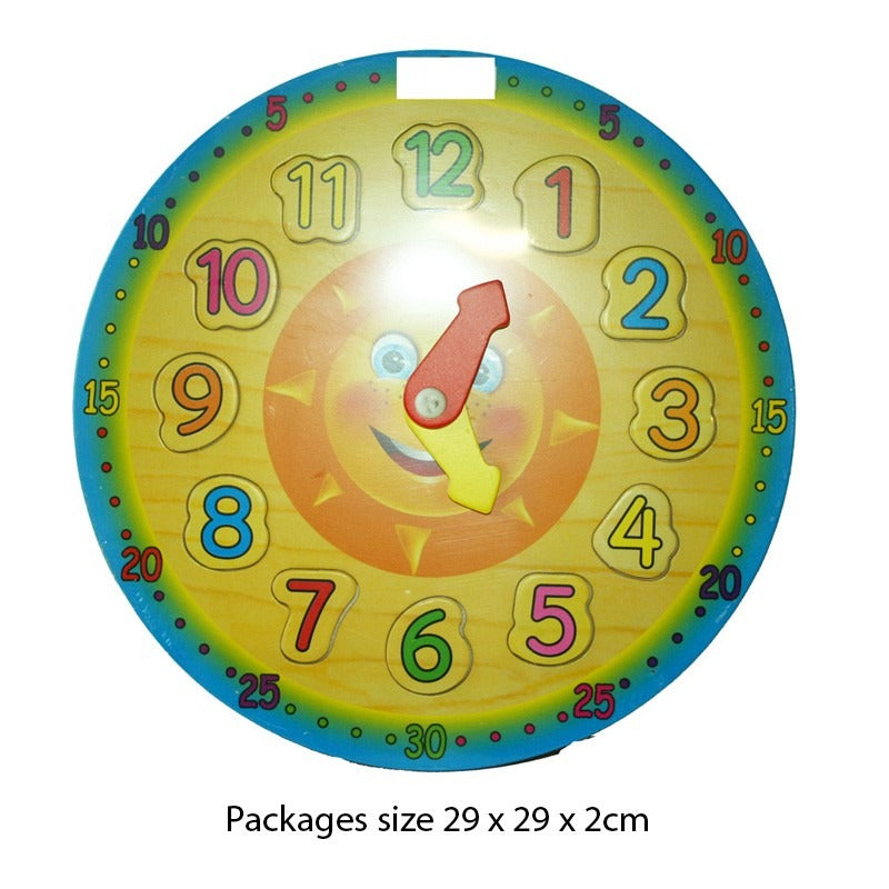 View Wooden Puzzle Clock 28cm information