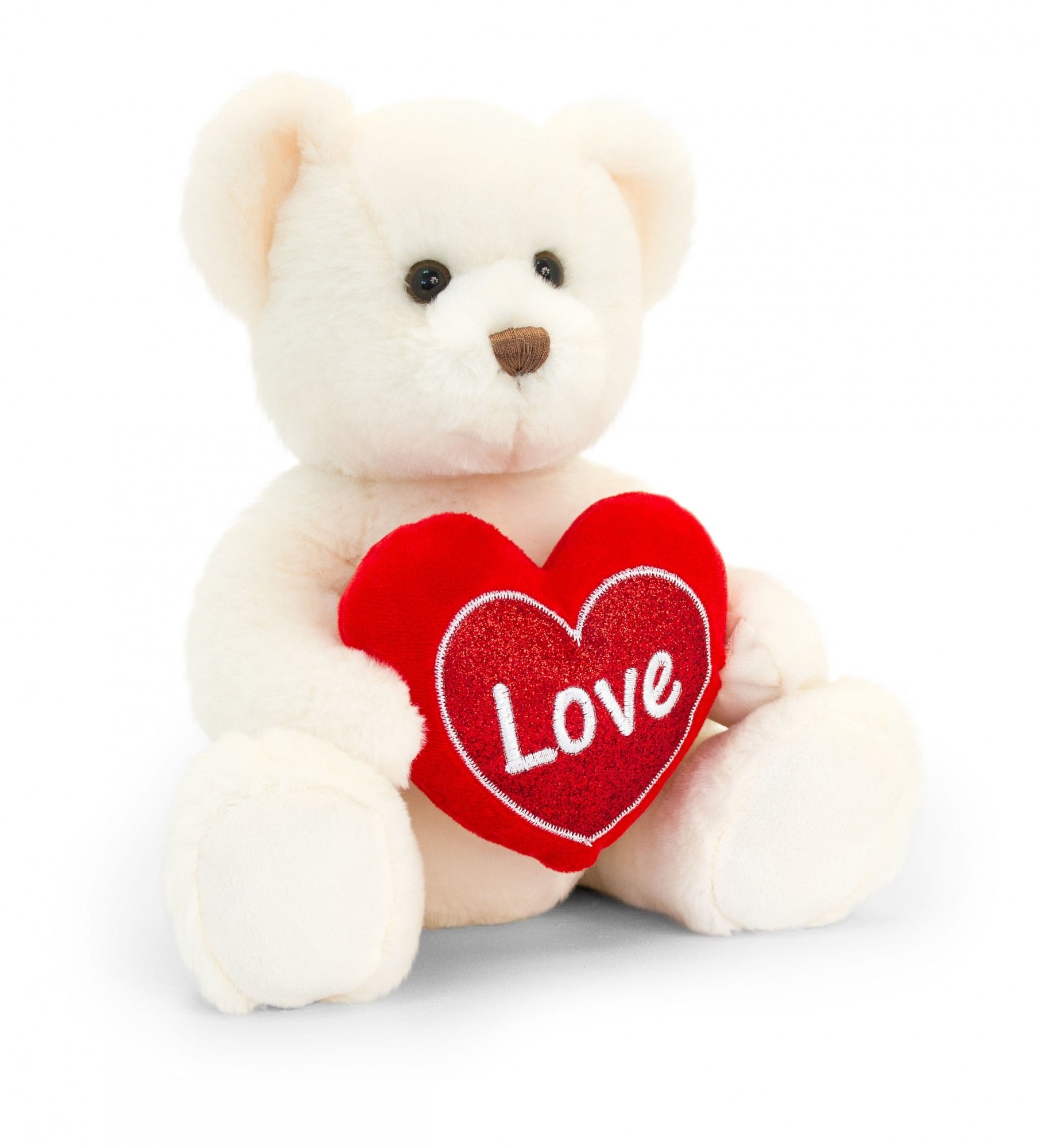 View Cream Chester Bear with Heart 30cm information