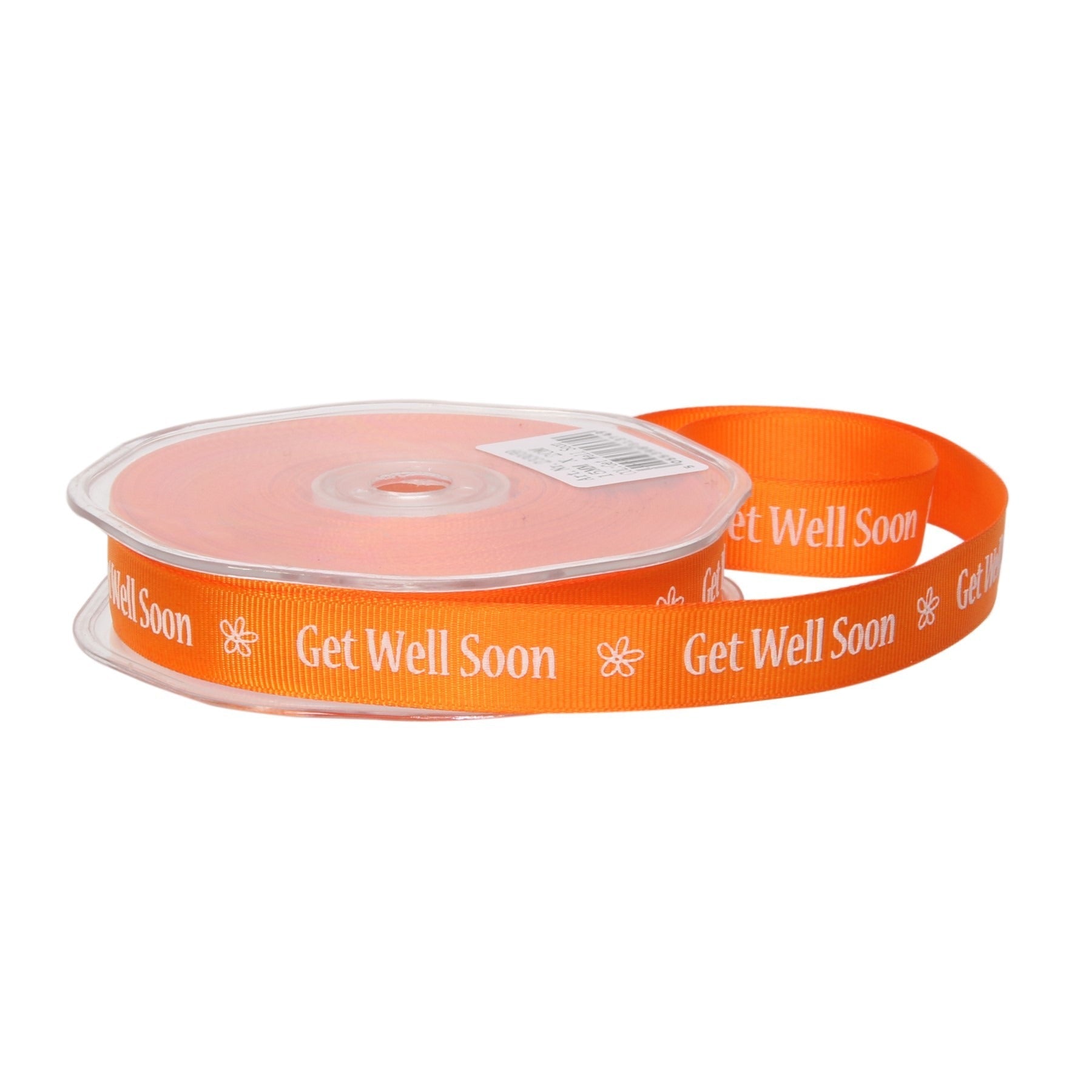 View Orange Get Well Soon Ribbon 15mm x 20m information