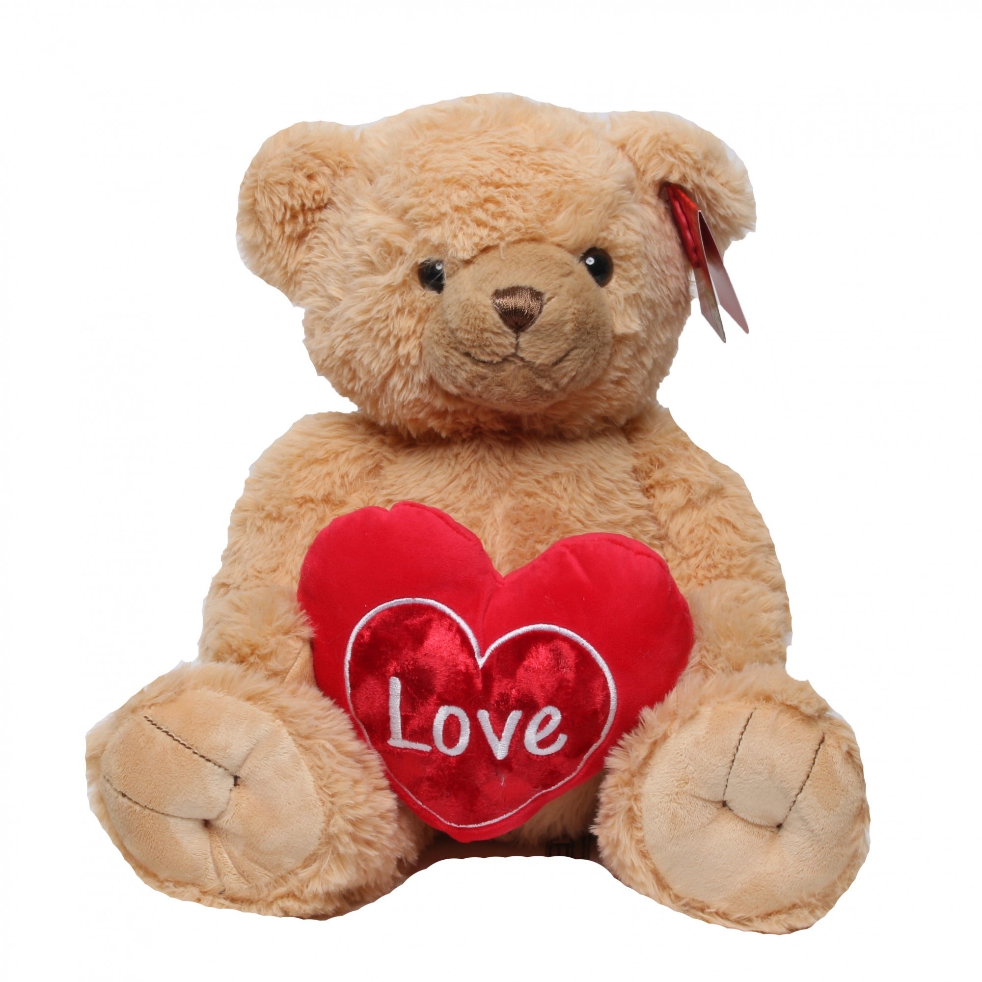 View Brown Snuggles Bear with Heart 30cm information