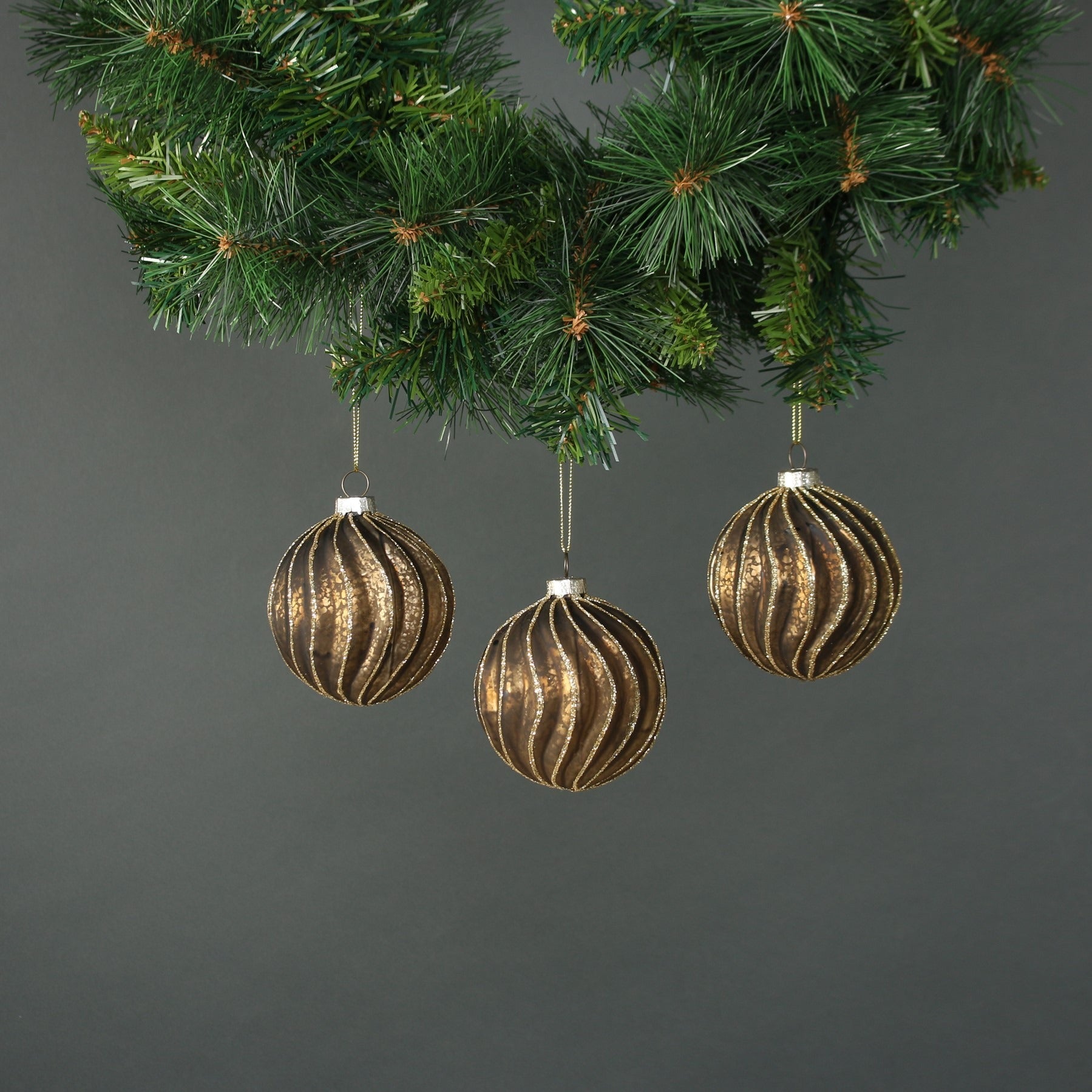 View Meri 8cm Glass Bauble Set of 4 information