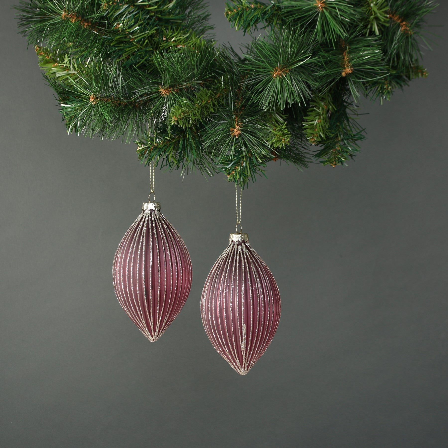 View Faye Glass Drop Bauble Set of 4 information