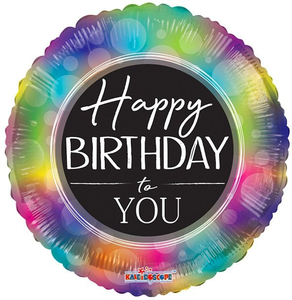 View Happy Birthday to You Rainbow Balloon 18 inch information