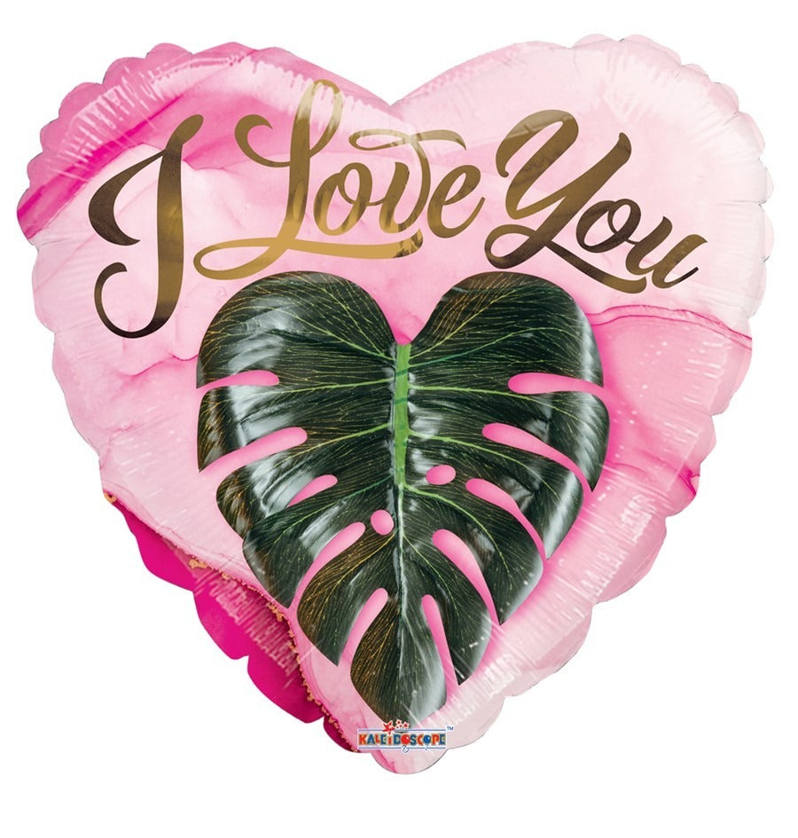 View 18 inch ECO ONE Balloon Love you heart leaf information