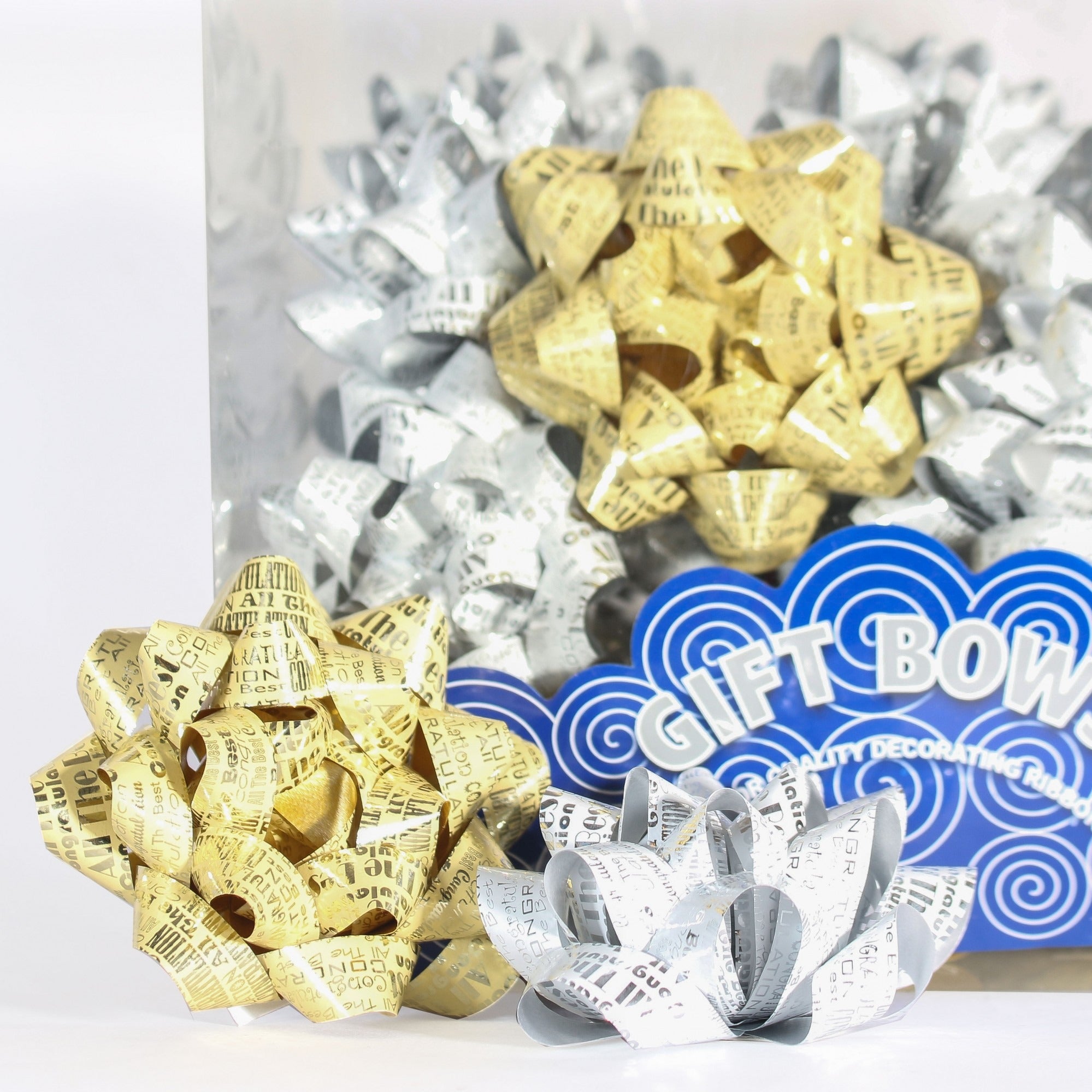 View Happy Birthday Silver Gold Gift Bows x30 information