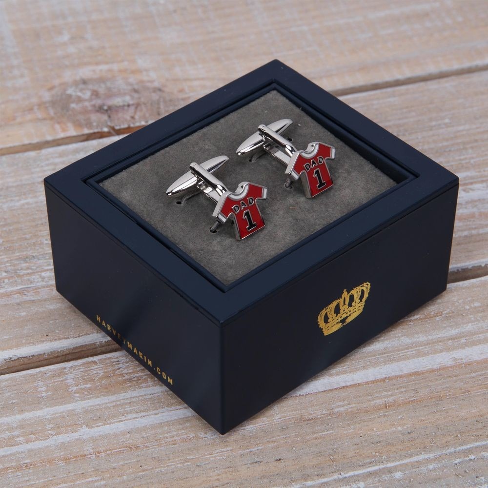 View Harvey Makin Red Shirt Dad Cufflinks information