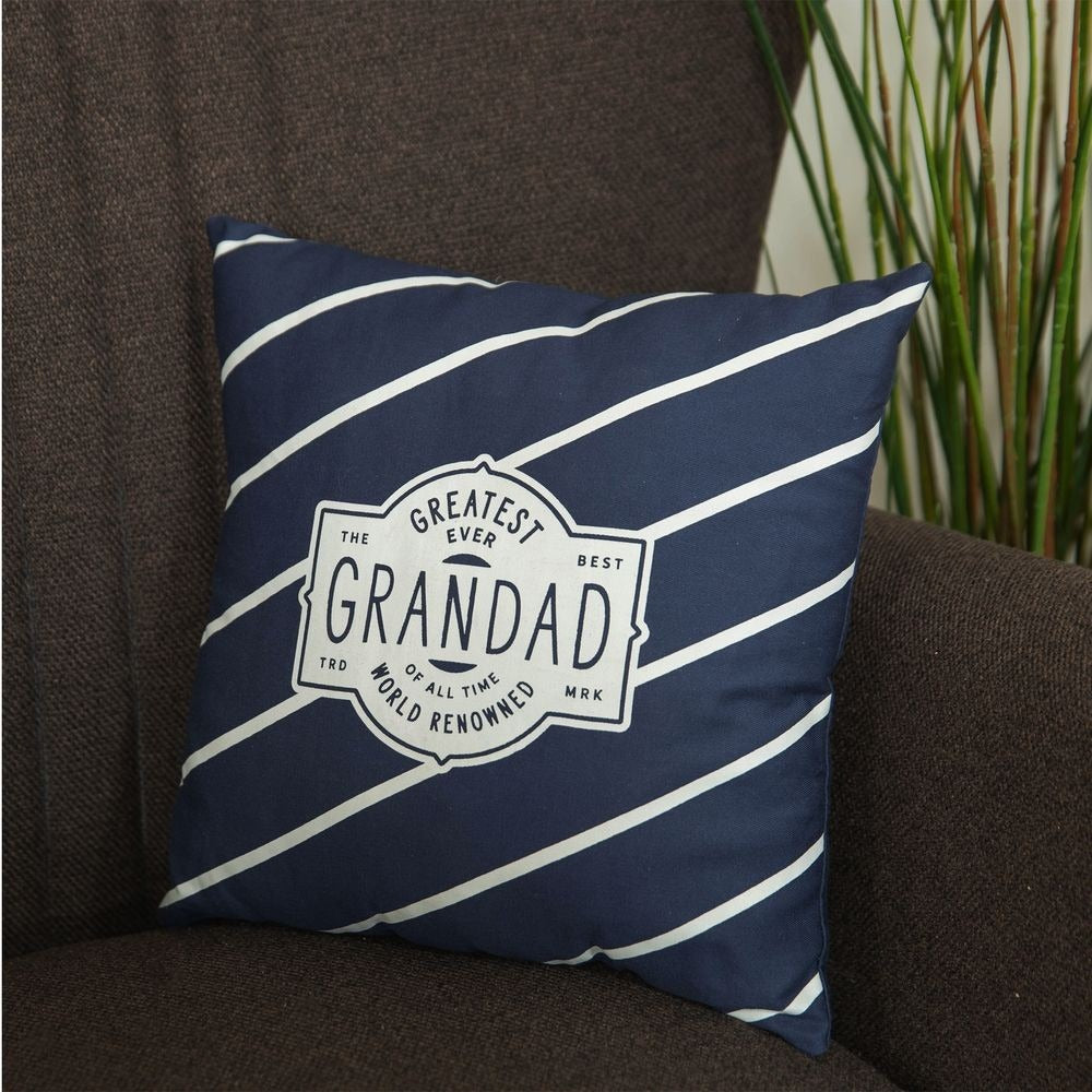 View Greatest Ever Grandad Square Scatter Cushion 30cm information