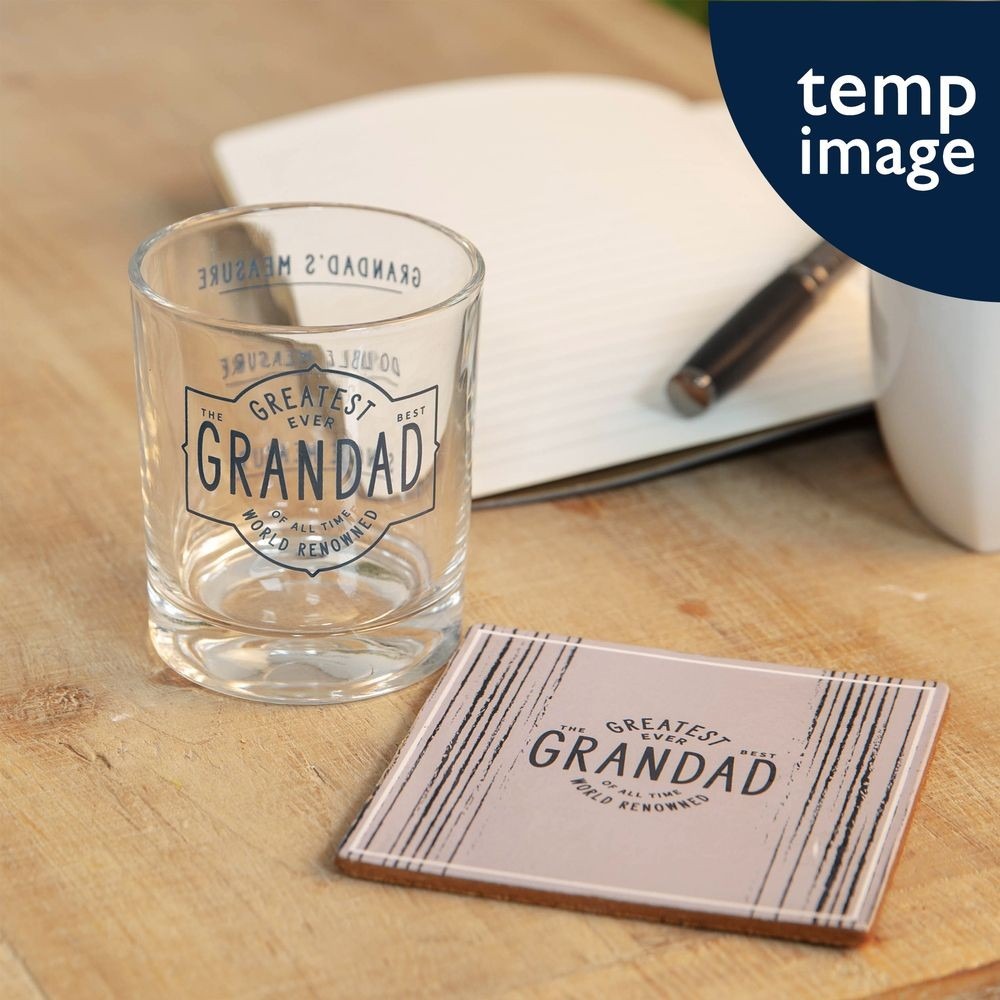 View Greatest Grandad Ever Whisky Glass Coaster Gift Set information
