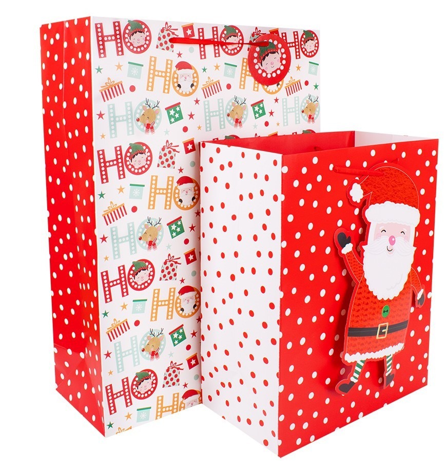 View Santa Gift Bags Pack of 2 information