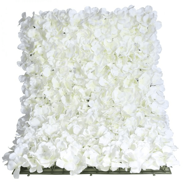 View White Hydrangea Flower Wall Bundle 16 x 24M information