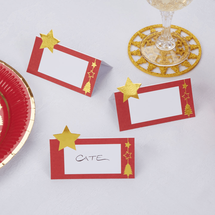 View Dazzling Christmas Place Card information