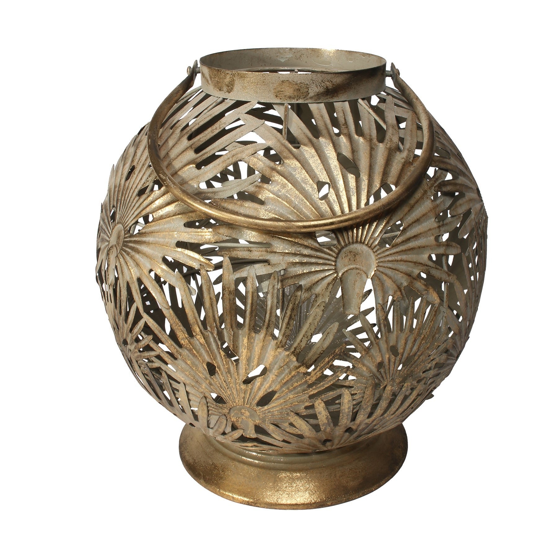 View Gold Brocante Palm Lantern Large information