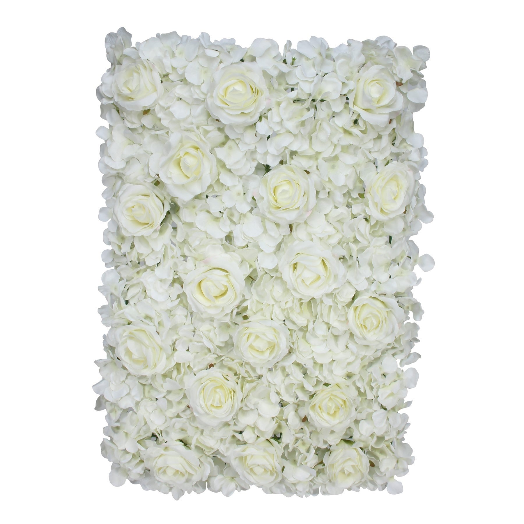 View Cream Hydrangea Flower Wall with Roses 40x60cm information