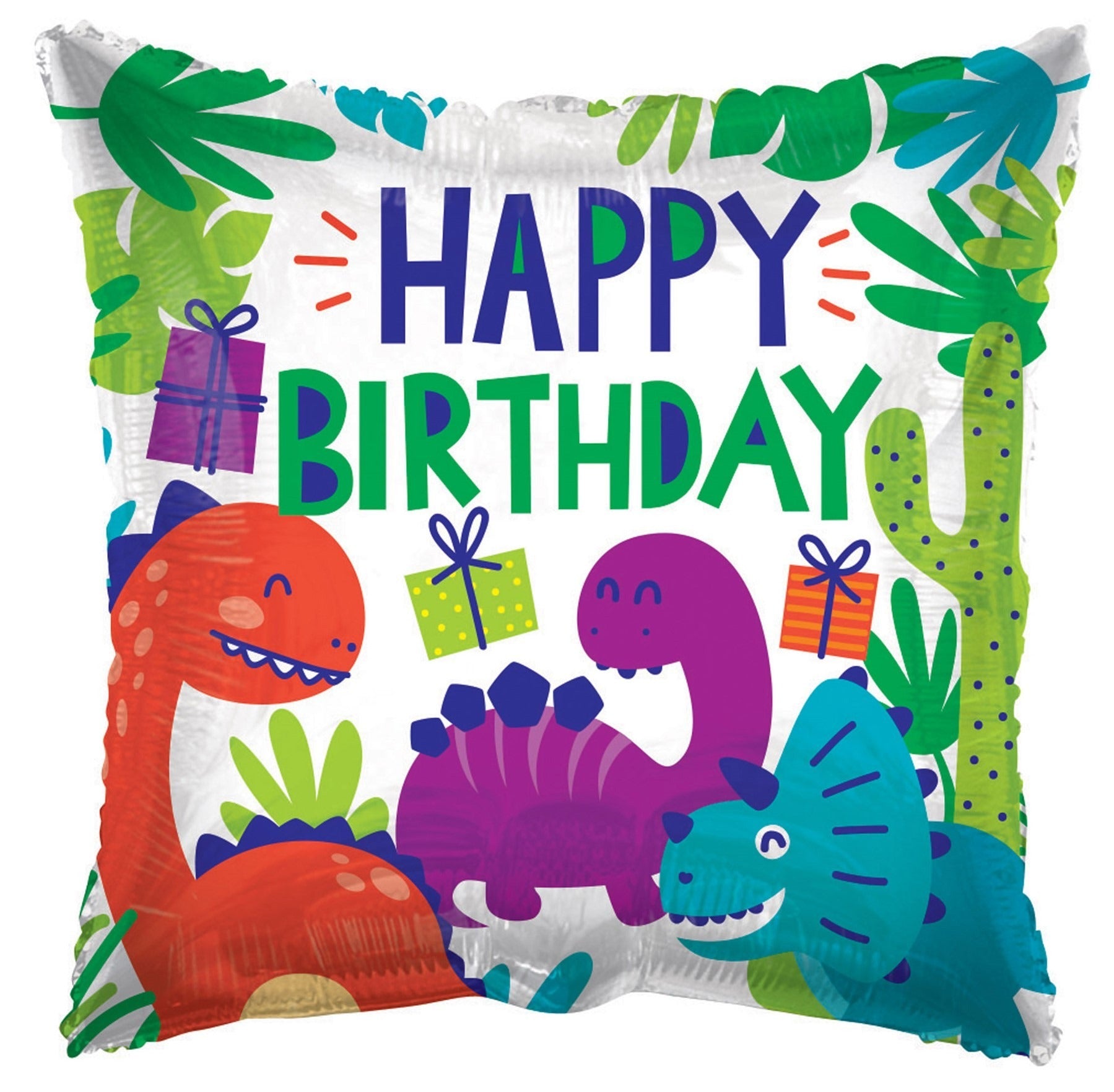 View ECO Balloon Birthday Dinosaurs 18 Inch information