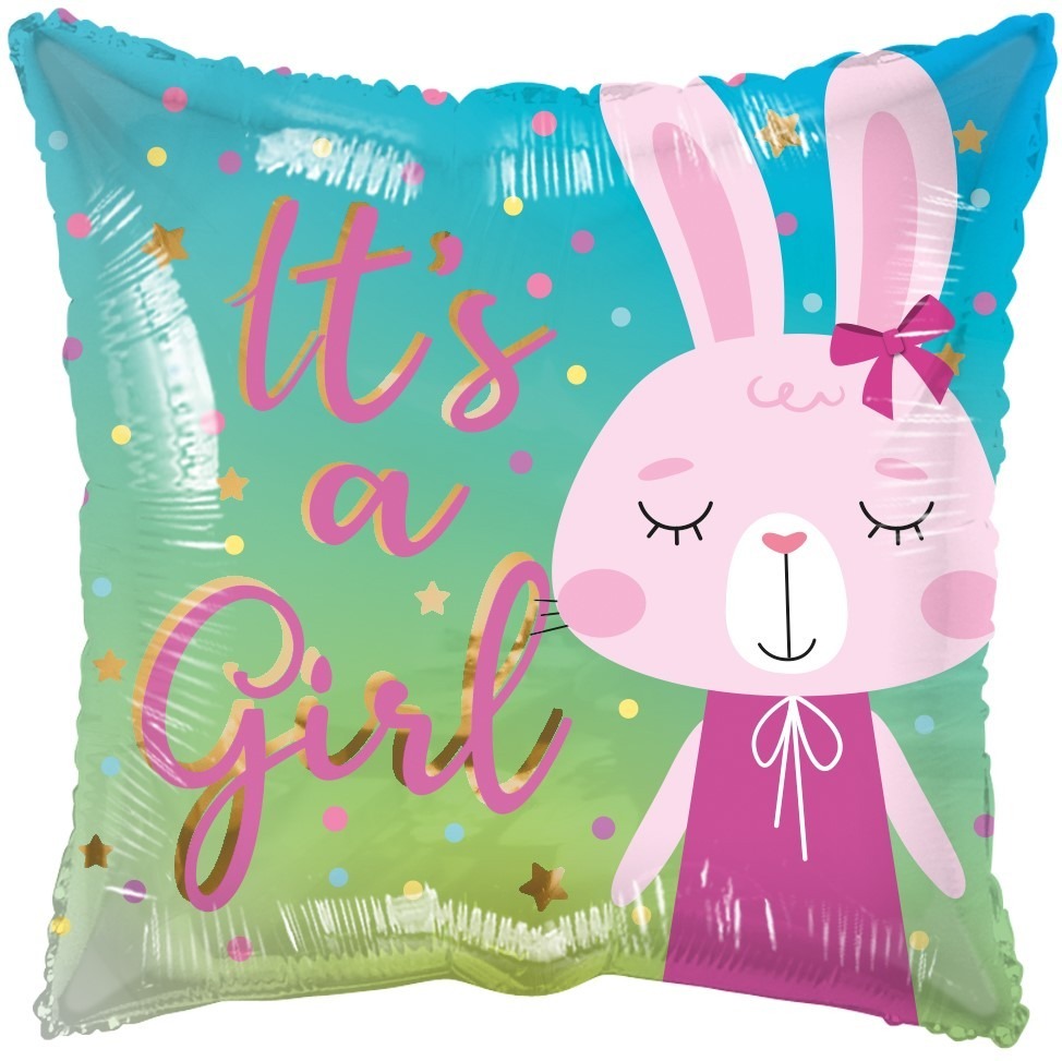 View ECO Balloon Its A Girl Rabbit 18 Inch information