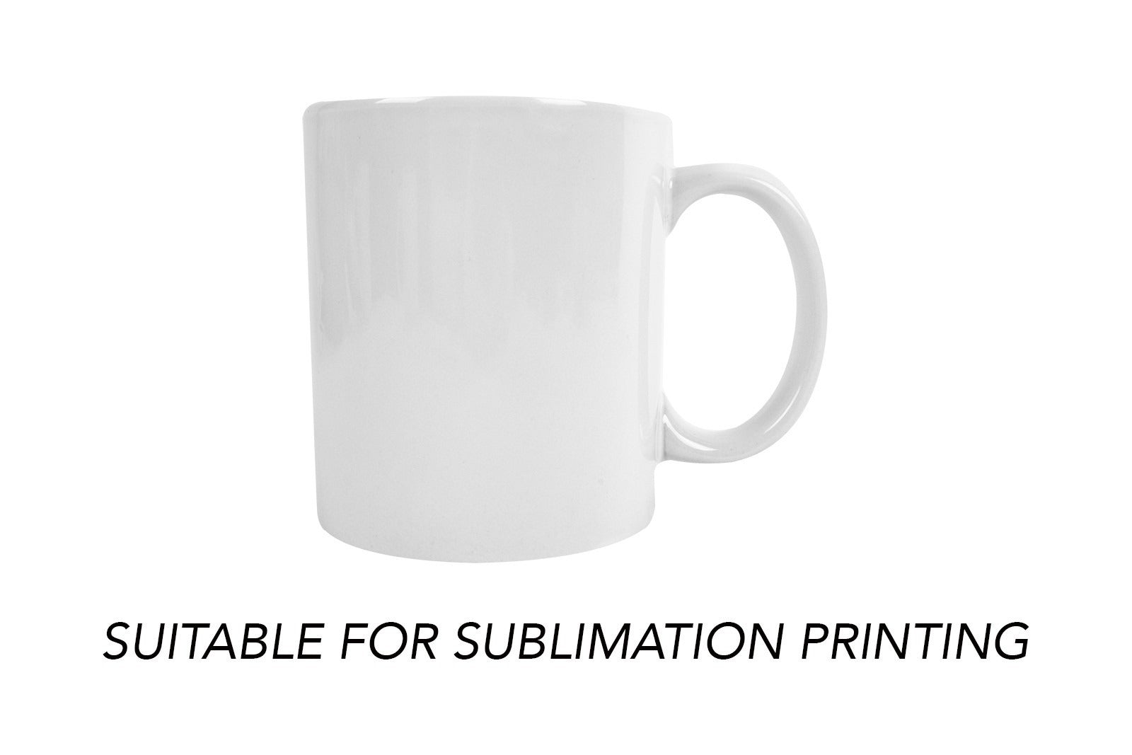 View White Plain Mug Personalisable applicable for sublimation 11oz information