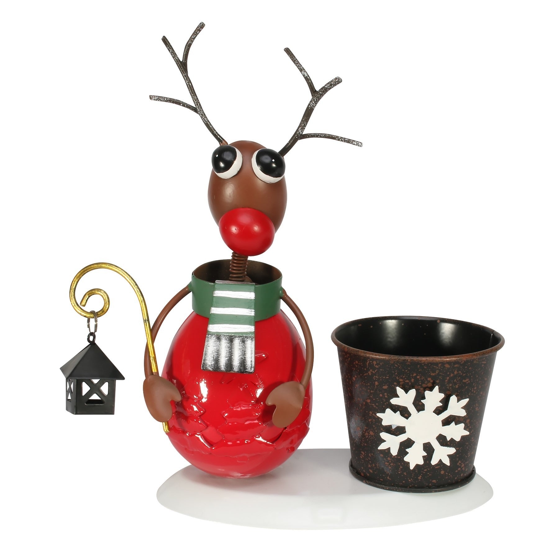 View Novelty Zinc Reindeer with Red Body 7cm Pot information