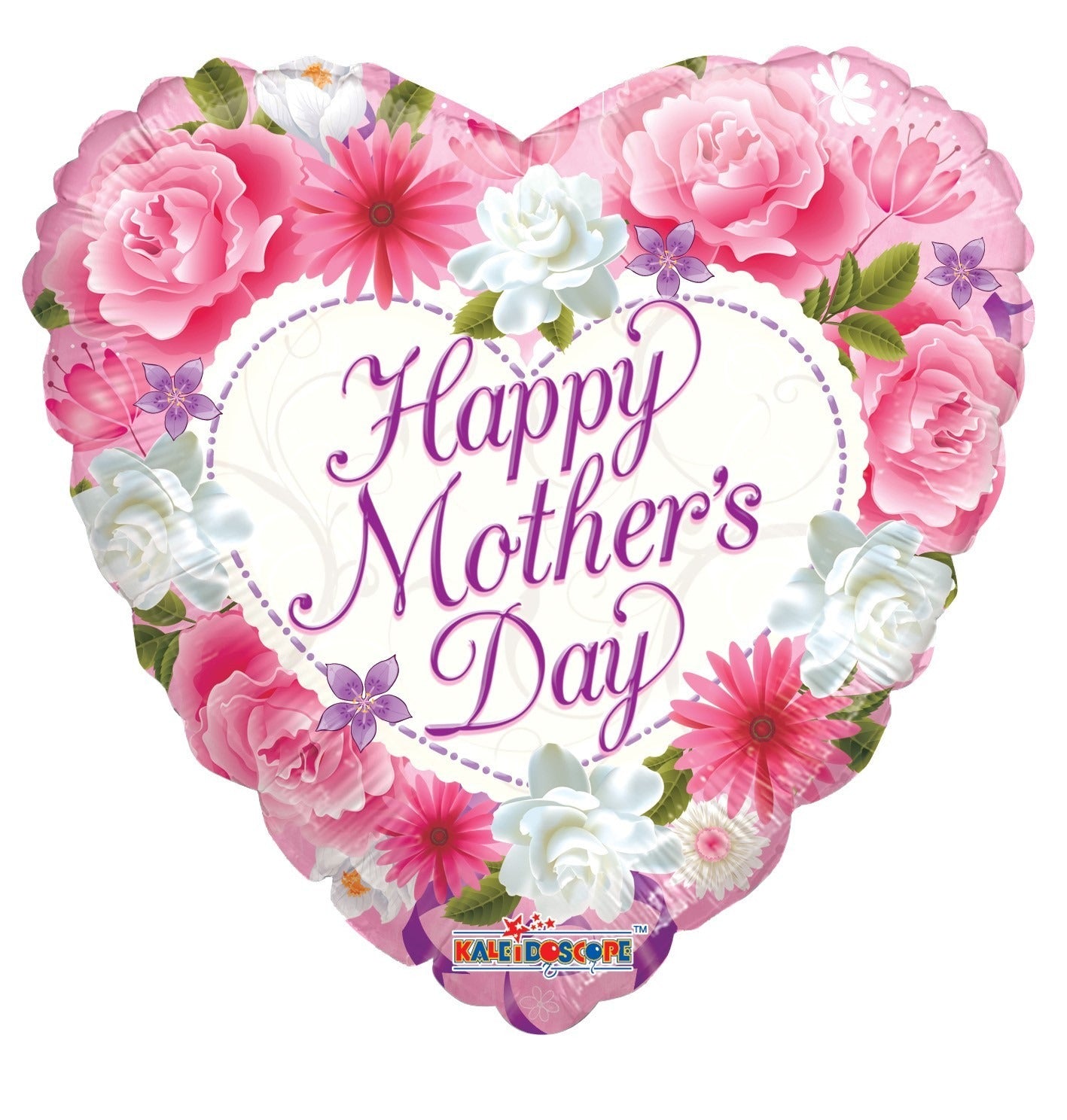 View 18 Inch Floral Happy Mothers Day Balloon information