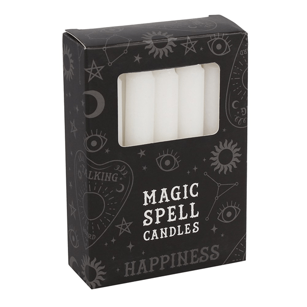 View Pack of 12 White Spell Candles information