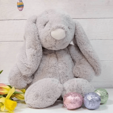 View Bambino Grey Plush Rabbit Large 31cm information