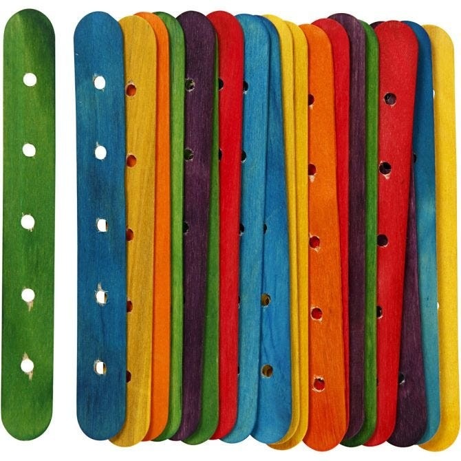 View Sticks with Holes Pack of 20 information