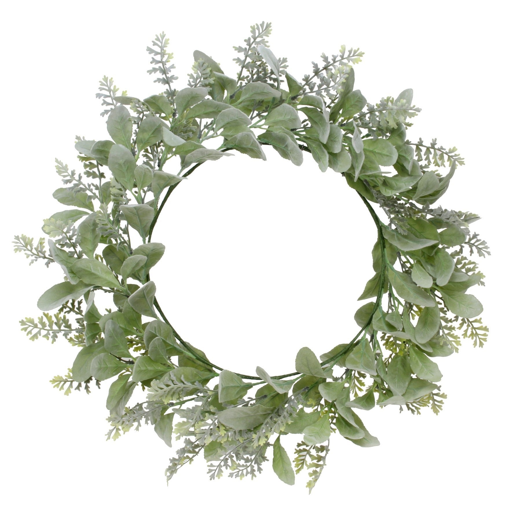 View Lambs Ear Foliage Wreath 60cm information